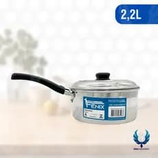 Caçarola de Alumínio Nº 18 com Cabo – 2,2 Litros | Linha Polida | Fabricada pela Indústrias Fênix