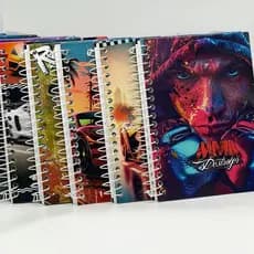 Caderno Pequeno 1/4 Capa Dura 96 Folhas – Masculino