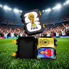 Porta Figurinhas Copa Organizador de Figurinhas Caixa Colecionador para Álbum de Futebol com Divisórias Copa do mundo