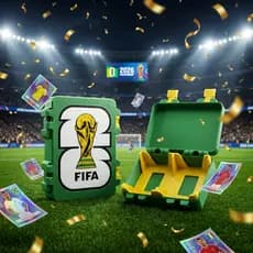 Porta Figurinhas Copa 2026 Fifa Caixa Organizadora Estojo Cartas Álbum Futebol Case Caixa Premium