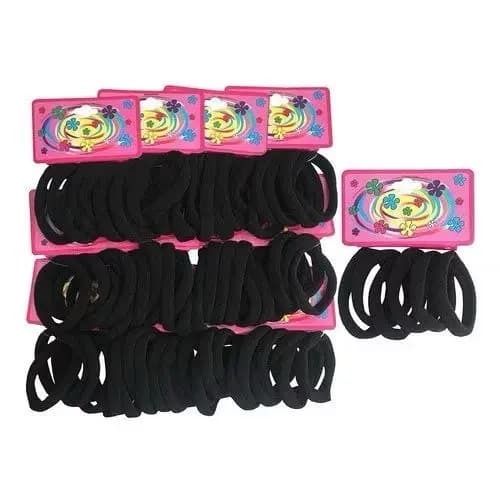 KiT 72 Elástico Rabico Para Cabelo Tipo Pacote - 1 PACOTE