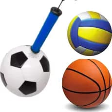 Bomba de ar encher Bola de Futebol,Volei Portatil 24 cm