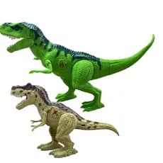 Kit 2 Dinossauros Brinquedo Rugido Realista Som Infantil Diversao Crianca
