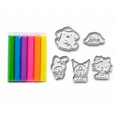 KIT - Cortador e Carimbo para massinha de modelar  - Hello Kitty + massinha