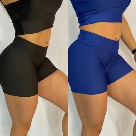 KIT 2 Shorts zero transparência FITNESS 1