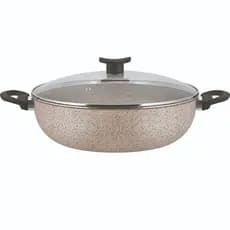 Frigideira Grande Paella Caçarola Wok Antiaderente 30cm