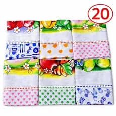 Kit 20 Panos de Prato Artesanais Pintados à Mão – Exclusivo | Alta Absorção + Decoração Cozinha 🔥