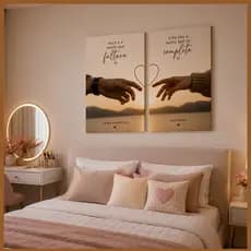 Kit 3 Quadros Decorativos Casal Personalizado Com Nomes Presente Namorados