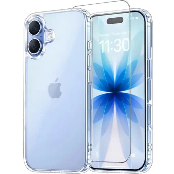 Kit Capa Capinha Transparente Para iPhone 17 Normal E Película 9d de vidro Ressistente