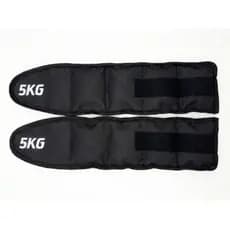 Par Caneleira Peso de 5kg para Treino de Pernas Casa Academia Musculação FItness Gluteo Exercícios Preto Coxa Perna