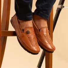 Mocassim Casual Masculino Sapatilha Casual em Couro Legitimo Conforto