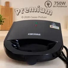 Sanduicheira Elétrica Grill 2x1 Antiaderente Grelha Prensa Chapa Torradeira Tostadeira 750w 127/220v