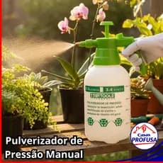 Pulverizador Borrifador de Pressão Gatilho Manual 1,5 L Bomba Multiuso Jardinagem Dedetização Veneno