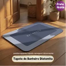 Tapete Absorvente Antiderrapante Para Banheiro/Porta De Entrada