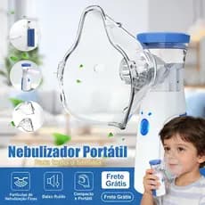 Inalador Nebulizador Portátil Ultrassônico Atomizador Ajustável para Adultos e Crianças