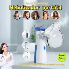 Nebulizador Portátil Mini Inalador Silencioso - Partículas Finas e Operação Silenciosa