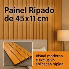 ENVIO FULL KIT 30 PAINÉIS AUTOCOLANTE RIPADOS EM MDF 45X11CM