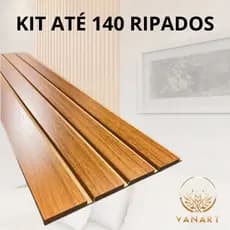 Envio Mesmo Dia Kit Até 140 Revestimento de Ripados Autocolante Mdf 45x11 Com Dupla Face