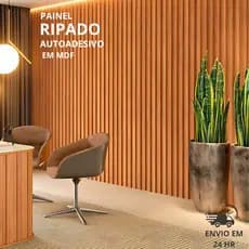 ENVIO FULL ATÉ 40 PAINÉIS RIPADOS MDF AUTOCOLANTE 45X11CM