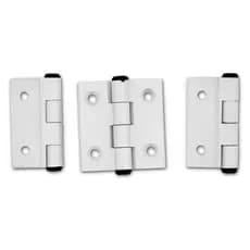 KIT 3 Dobradiça 40x40 Alumínio Porta Janela Mosquiteiro, abrigo. Acompanha parafusos para fixação