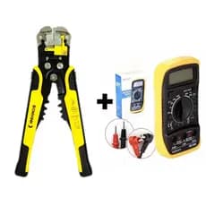 Alicate Decapador de Fio+Multímetro-Kit profissional KIT 2 em 1 Ferramenta para Manutenção Elétrica