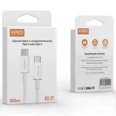Cabo Carregador Para IPhone e Android KAIDI 30W Carregamento Rápido Turbo Original - Envio Imediato