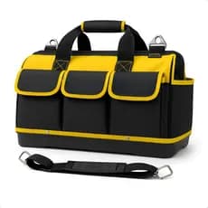 Bolsa Organizadora de Ferramentas Grande Reforçada 16 Bolsos Base Emborrachada Profissional Envio Imediato