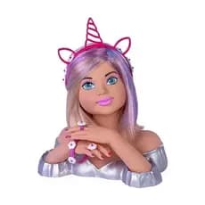 Boneca Busto Charmosa  Fala Frases Rainbow - com Acessórios Cotiplás Envio Imediato