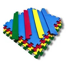 Kit 16 Tatame Tapete Eva Premium Infantil Colorido 50x50 1cm