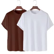 Kit 2 Camiseta Básica 100% Algodão T-Shirt Slim Envio Imediato