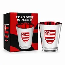 Copo de Dose Flamengo 55ml Oficial/Original Licenciado – Shot de Vidro Colecionável