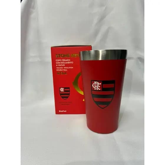 Copo Térmico Oficial do Clube de Regatas do Flamengo – 473ml 🔴⚫