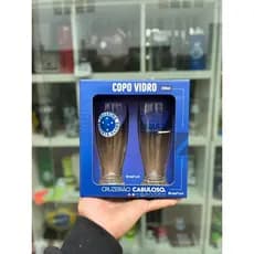 Kit 2 Copos Tulipa Cruzeiro Oficial 200ml – Licenciado Brasfoot