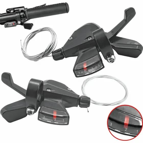 Trocador Alavanca Rapidfire Absolute 3x7   7v Sem Manete