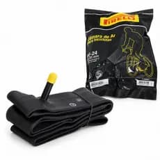 Câmara de Ar Pirelli Aro 24 Balão Bico Grosso 33mm Bike Pneu