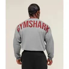 Moletom Power Gymshark Cinza Mescla