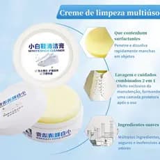 Pasta de Limpeza para Tênis e Sapatos Brancos