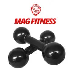 Par de Halter Bola Emborrachado 3Kg – Profissional Academia e Musculação