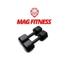 Par Halter Sextavado Pintado 7kg – Par de Pesos para Musculação, Treino em Casa, CrossFit