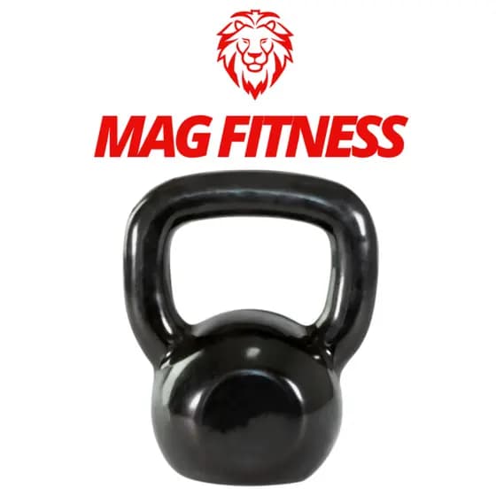 Kettlebell Emborrachado 6Kg – Peso para Academia, Treino em Casa e Musculação