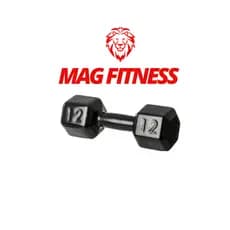 Dumbbell Sextavado Emborrachado 20Kg – Peso para Academia, Treino em Casa e Musculação