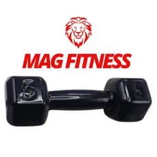 Halter Sextavado Emborrachado 5Kg – Peso para Academia, Treino em Casa e Musculação
