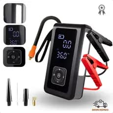 Auxiliar Partida Automotivo Emergência E Compressor De Ar Portátil para Carro Moto Bicicleta e Bola