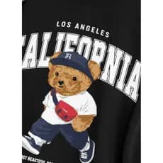 Moletom Casual Feminino Estampa Urso Califórnia