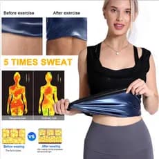 Cinta Regata Modeladora Feminina Emagrece Postura Efeito Sauna Slim Academia