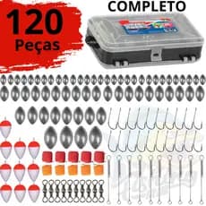 kit pesca anzois chumbadas pescador acessórios para pescaria boias de e,v,a giradores pesca esportiv