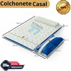 Colchonete Solteiro 5x186x66 casal 5x128x186 impermeável D20 dobrável camping portátil e leve