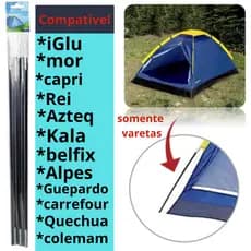Kit completo Varetas Reposição Barraca 4 Pessoas Fibra De Vidro acampamento