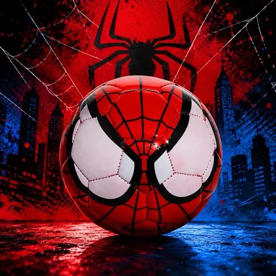 mini Bola de futebol infantil homem aranha  pequena tamanho 2