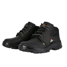 Botina Nobuck Preta PS-139 Bico PVC Unissex - Segurança e Conforto Profissional